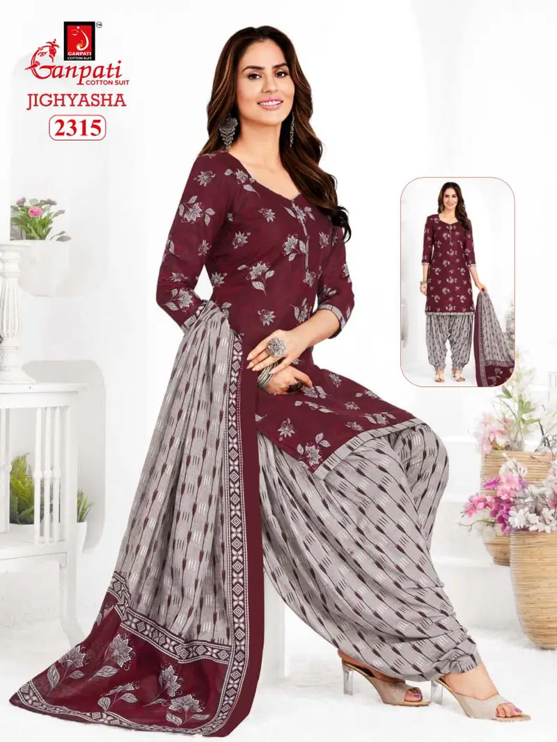 Jighyasha 23 By Ganpati Cotton Printed Dress Material Suppliers In India